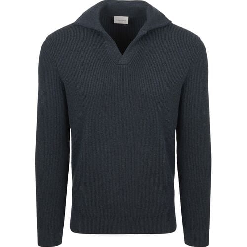 Suitable Trui Riva Knit Donkerblauw (navy) - Maat M - Heren - Pullover