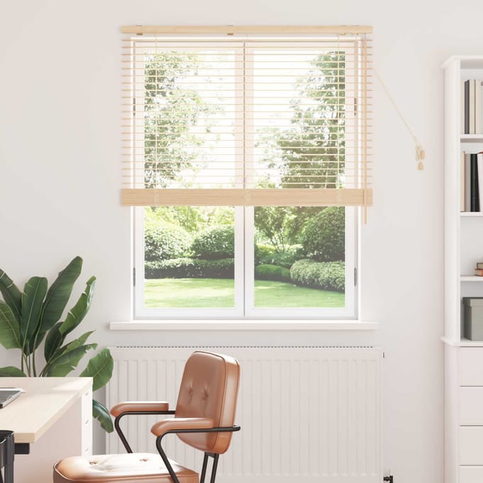 vidaXL - Venetiaanse - jaloezie - Eiken - Look - 110 - x - 160 - cm - 35 - mm