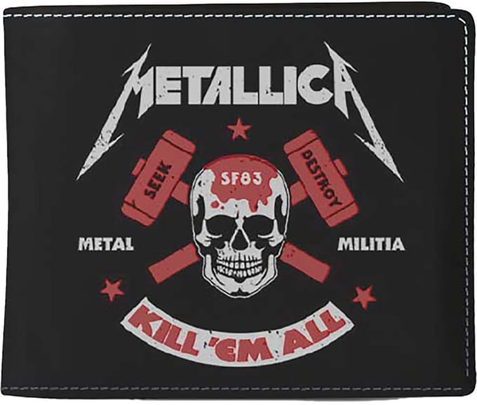 Rocksax Metallica - Kill Em All 2 Portemonnee - Zwart