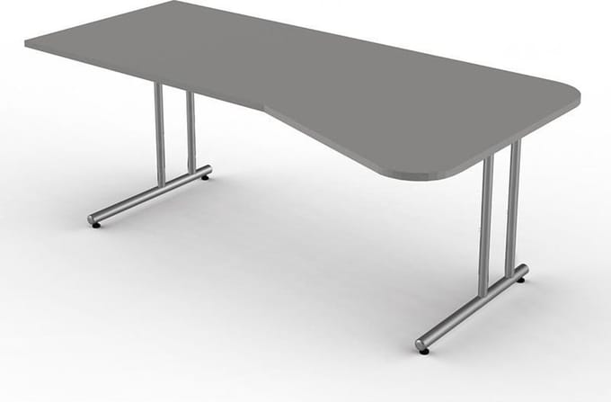 Bureau Profi grijs 195cm golf