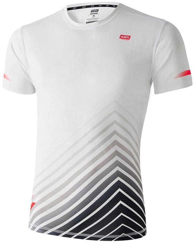 42k Running Ozone T-shirt Met Korte Mouwen Wit L