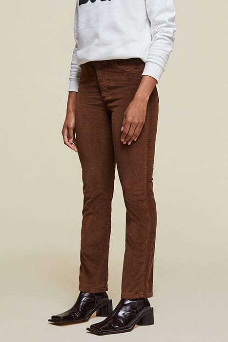 Lois Malena F Shiny Micro Dark Choco Taglia: W26L32 | Pantaloni Outlet | Donna