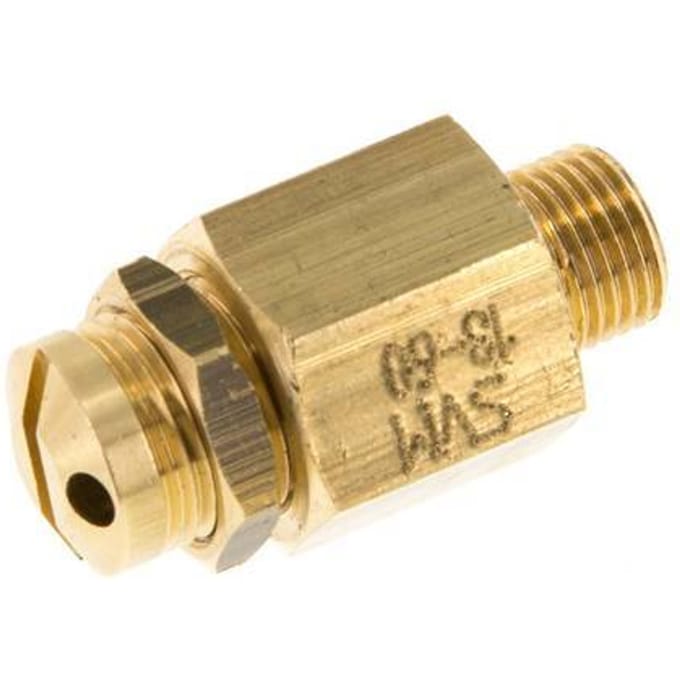 G 1/8'' Messing instelbare veiligheidsklep 30-60 bar (435,11-870,22 psi)