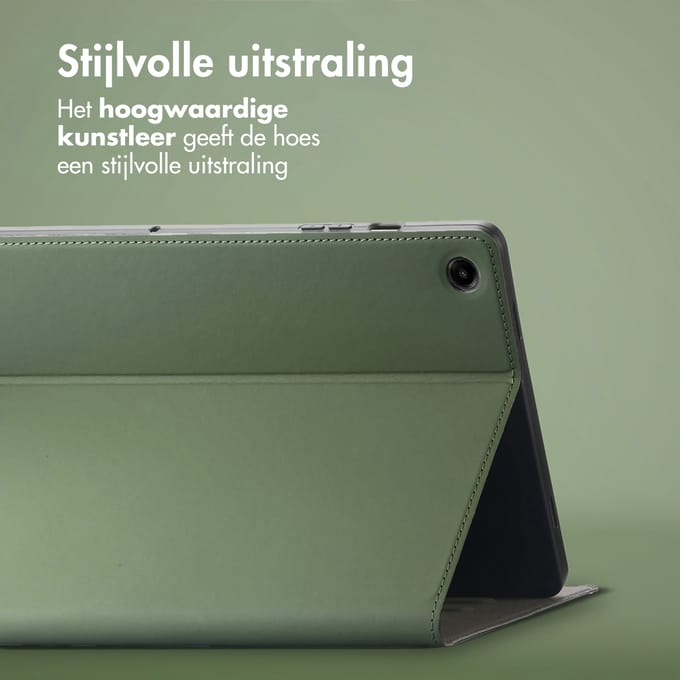 Accezz Tablet Hoes - Geschikt voor Samsung Galaxy Tab A9 Plus - Classic Tablet Case - Groen