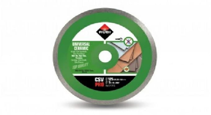 Rubi CSV 125 Pro - Diamantschijf - Droogsnijden - Keramische Tegels