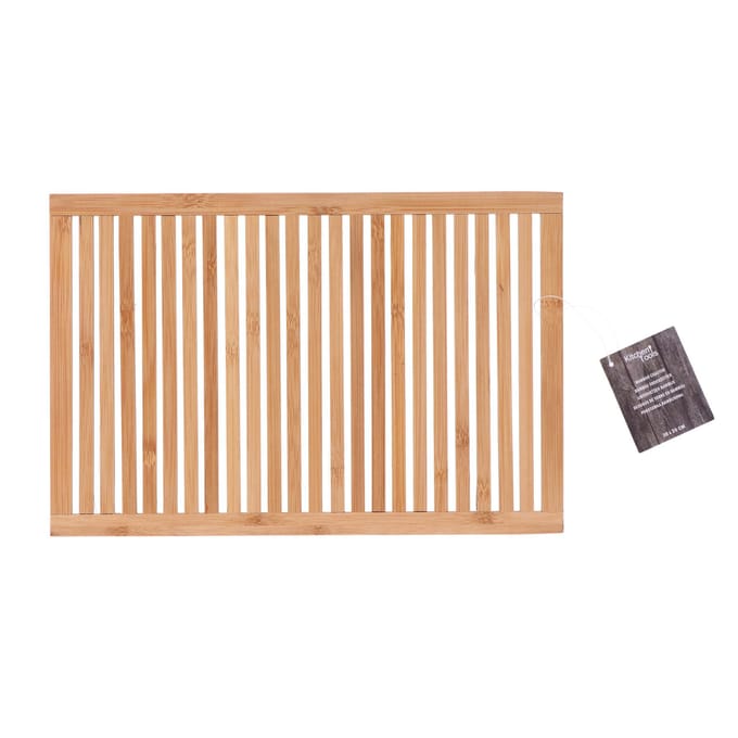 Onderzetter - 30x20 cm - Bamboe - Ribbel