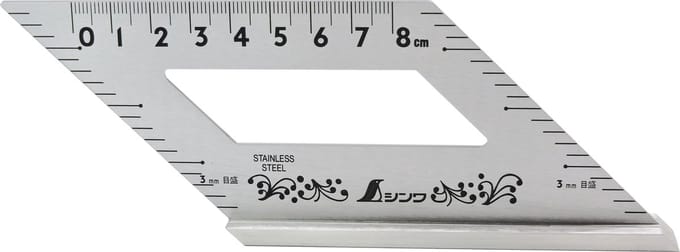 Shinwa 62060 verstekhoek 45° met aanslag