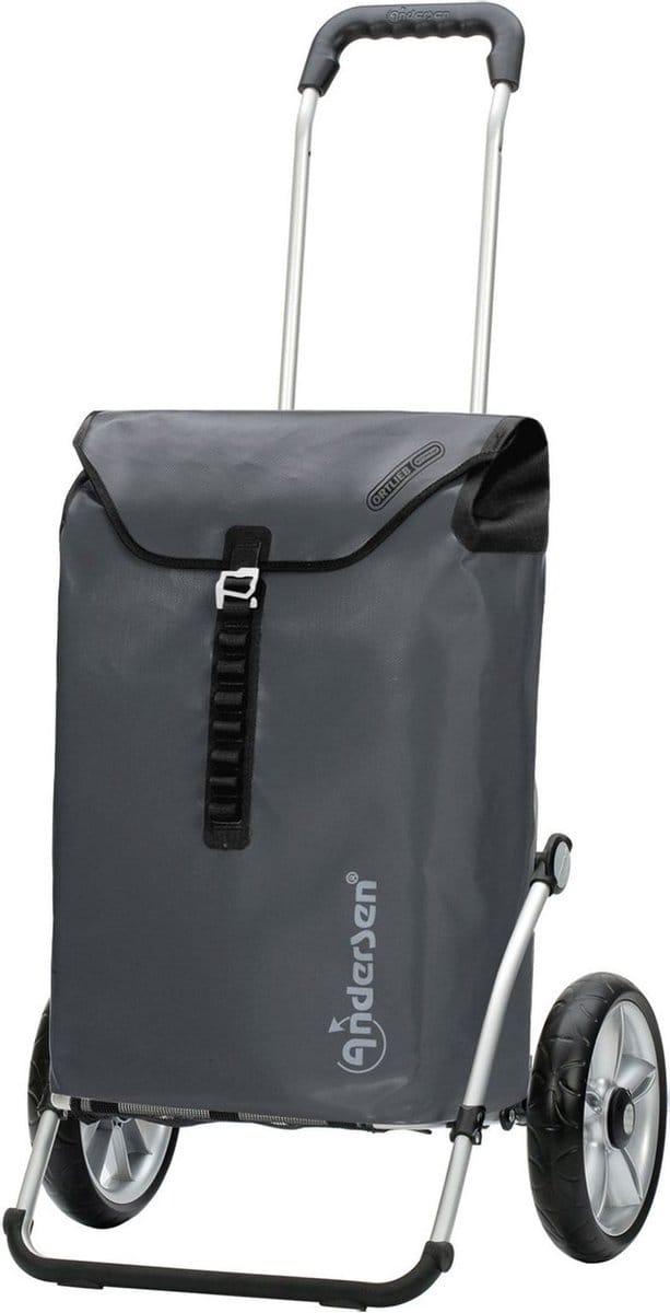 Andersen SHOPPER MANUFAKTUR boodschappentrolley Royal Shopper Ortlieb 49L Anthracite antraciet 107cm