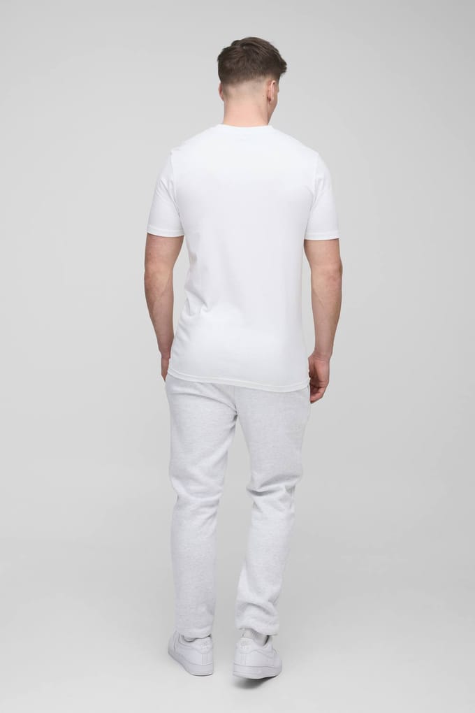 Tall Essential Muscle Fit T-Shirt | White | Size 2XL