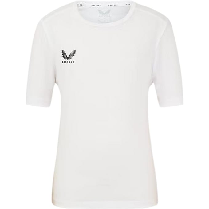 Castore Kinderen/Kinderen 2024 2025 Logo Training T-shirt (Briljant wit)