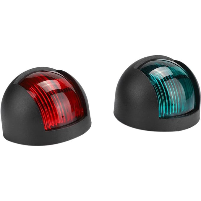 2 stuks Signaallamp Rood Groen LED Waterdicht Boot Navigatielicht 12V 24V Wit zwart