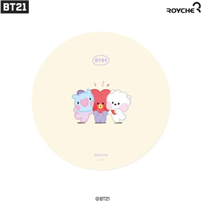 BT21 Minini Muismat (2 kleuren) Yellow white