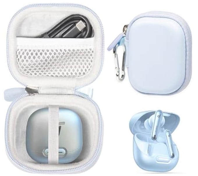 Draadloze Oordopjes Case - Lichtblauw - Compact en Beschermend
