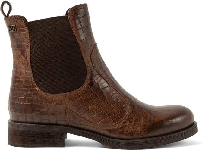 Lazamani - Marij Dames Chelsea Boots Leer Brown - Maat 41