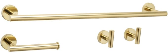 Rea Ari 4-Delig - Badkameraccessoireset - Gouden - 60X8X5Cm