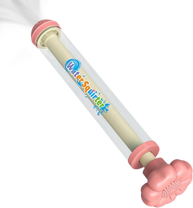 Water Squirter - Waterpistool - Buiten Spelen - Draagbaar Ontwerp - 29 cm Hoog - Roze