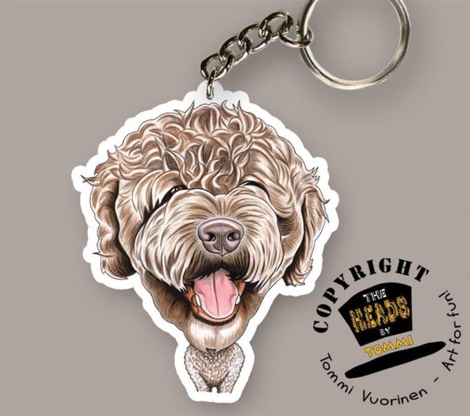 Sleutelhanger Hond Spaanse Waterhond