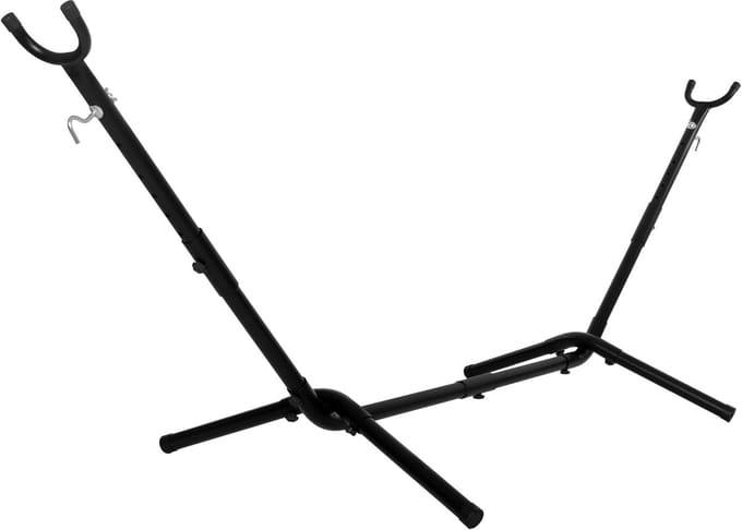 Hangmat Standaard - Robuust Frame - Ontspannen Buiten - Verstelbare Lengte - 270 x 95 cm - Zwart