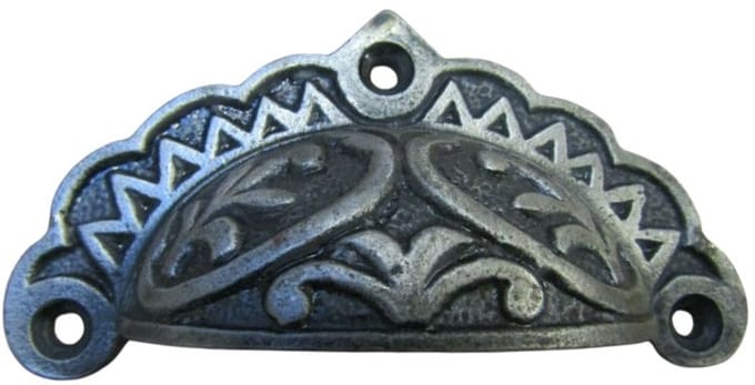 Edwardian Antique Iron Cup Pull Handle