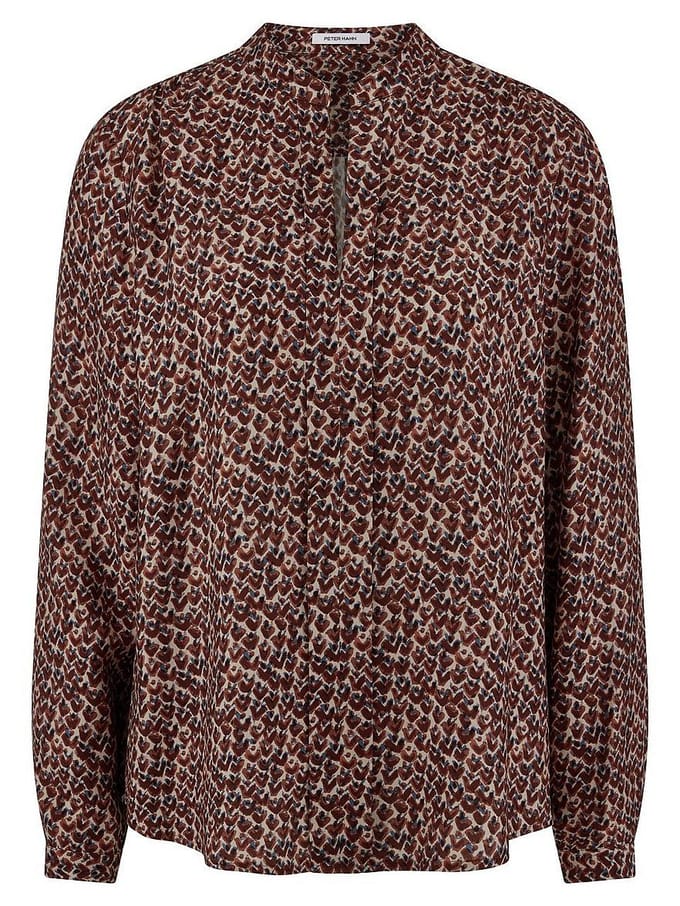 Blouse lange mouwen Van Peter Hahn multicolour