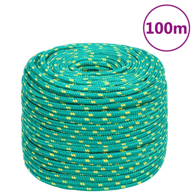 vidaXL - Boottouw - 8 - mm - 100 - m - polypropeen - groen