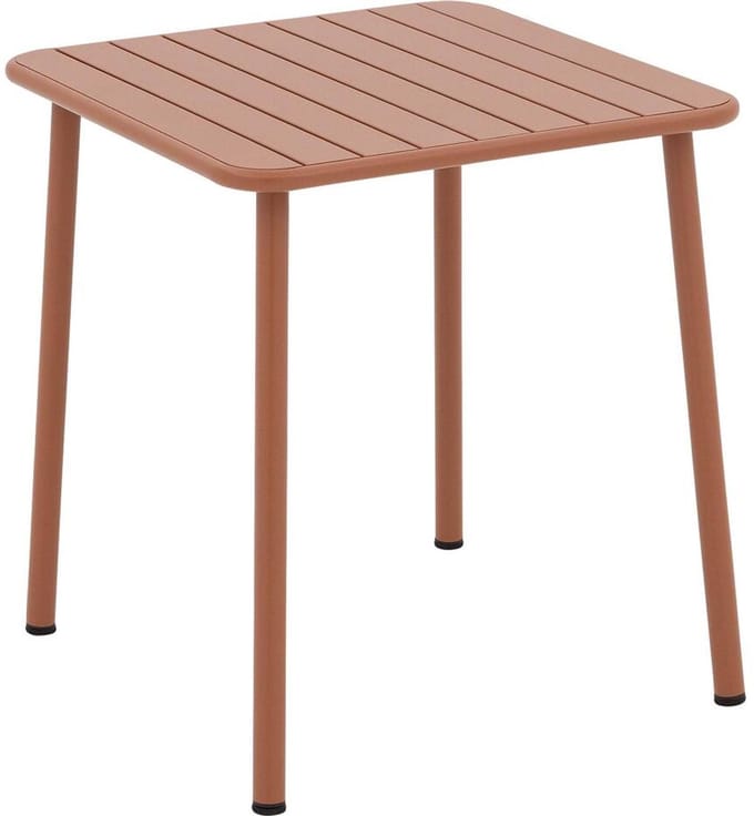 Goossens Tuintafel Verge - Metaal - oranje - 70 x 75 x 70 cm