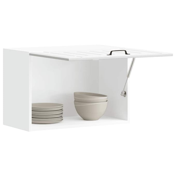 vidaXL - Keukenbovenkast - Lucca - bewerkt - hout - wit