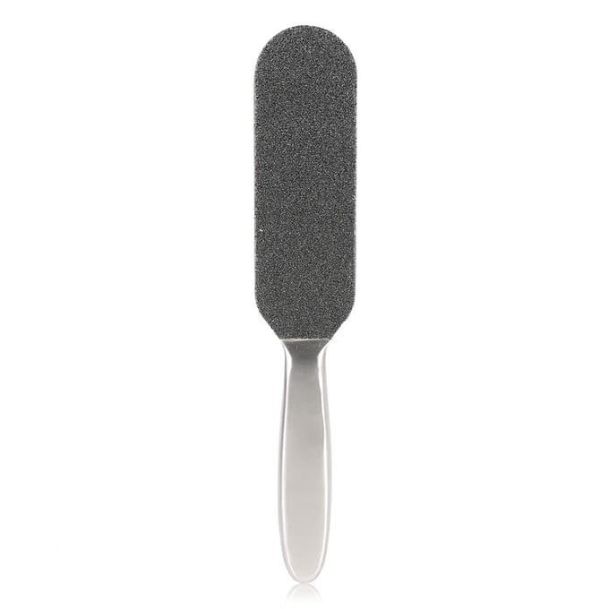 1 STuks Dubbelzijdige Voetvijl Dode Huid Eeltverwijderaar Pedicure Gereedschap Met 10 STUKS Schuurpapier gray