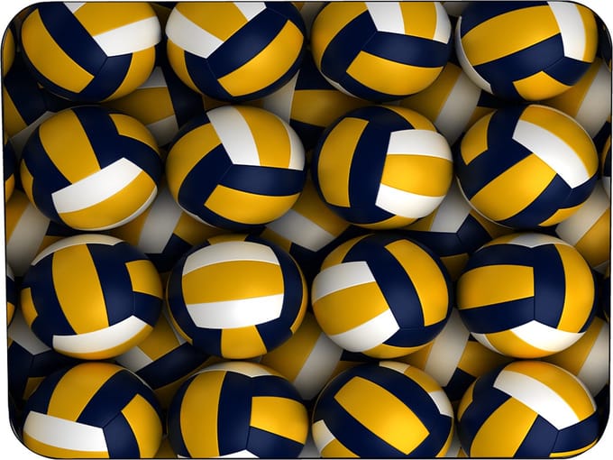 Muismat Volleybal - 25x19x0.5cm - rubbere muismat
