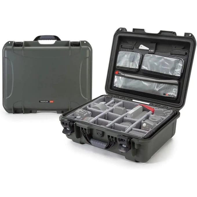 Nanuk 930 Pro Photo Kit case - Olive - Waterdichte koffer