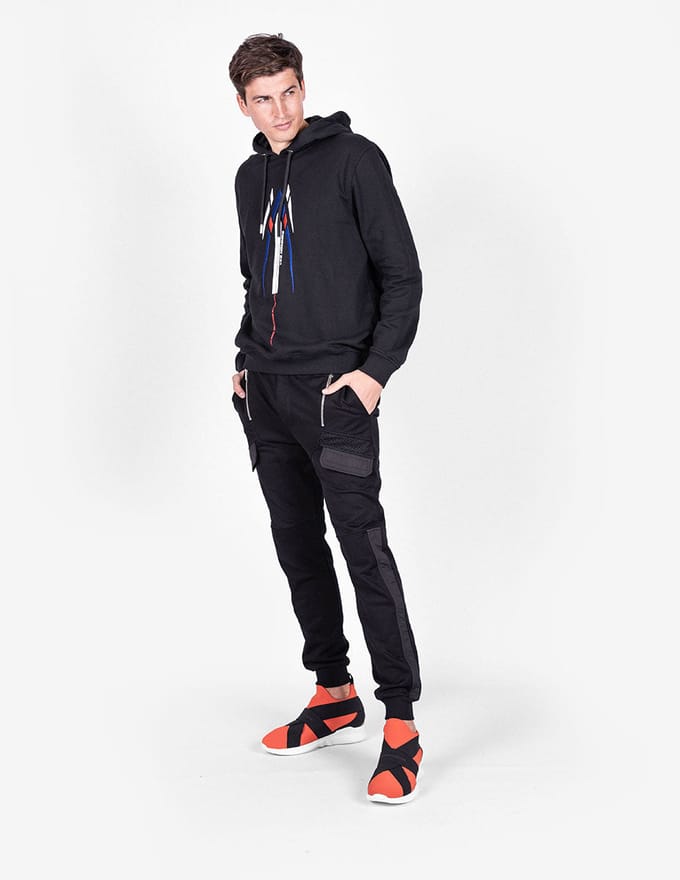 Les Hommes blouse Speed Mannen zwart