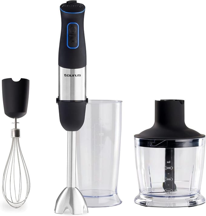 Hand mixer Plus 1000W stainless steel black - High quality mixing power