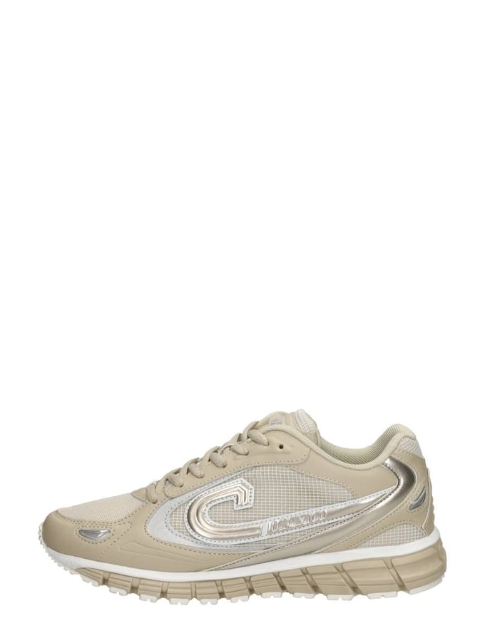 Cruyff Flash Eclectic Sneakers Dames - Leren Sneaker - Beige - Maat 37