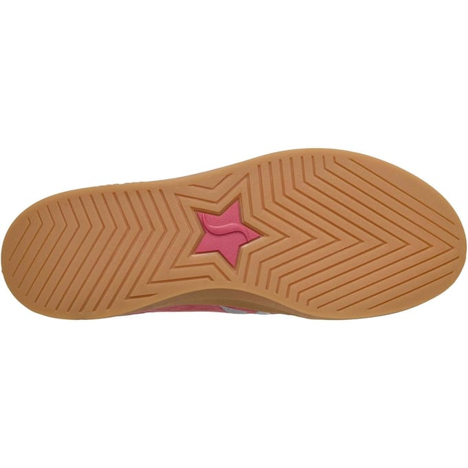 Skechers Academy Hi Elevated Essence Lederen Dames Rood/Blauwe Sneakers