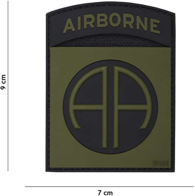 101 Inc Embleem 3D Pvc Airborne 82Nd Groen  17020