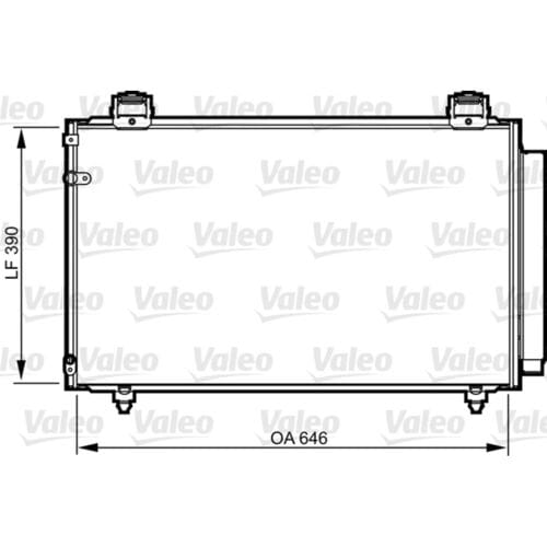 Condensator, airconditioning VALEO 814208