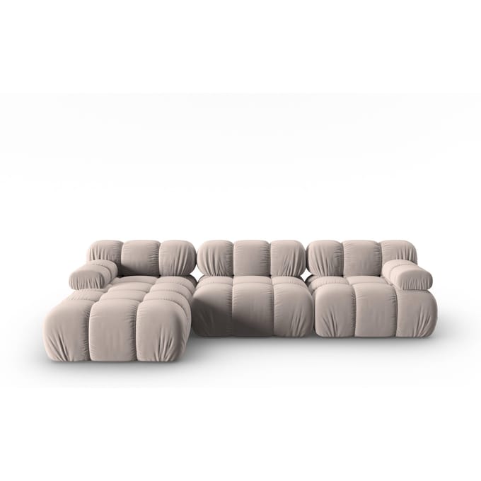 Modulaire-4-zitshoekbank Tropea links velvet | Milo Casa