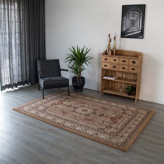 Perzisch tapijt - Royalty Tabriz beige 200x290