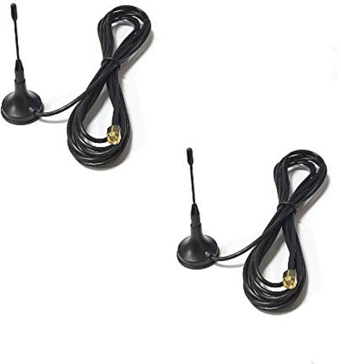 GSM Antenne Zuignap Magnetische Montage 2 Stuks 1,5 m 900/1800 MHz