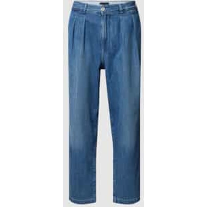 Relaxed fit jeans met stolpplooien, model 'RUSCAN'