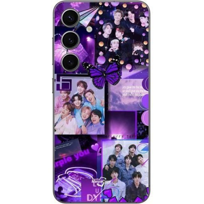 Coque - BTS - Galaxy S24 PLUS - Violet - Souple - Concept violet