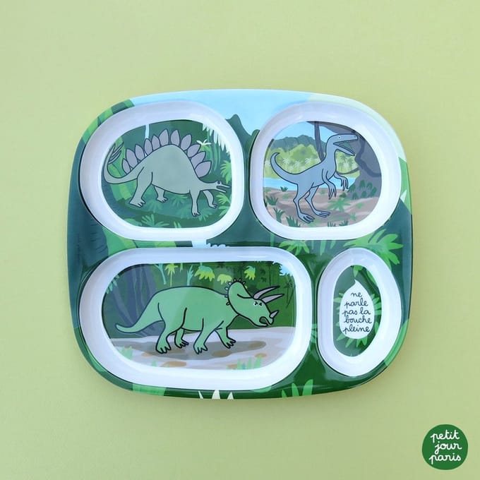 Vakjesbord dinosaurus  ne parle pas la bouche pleine