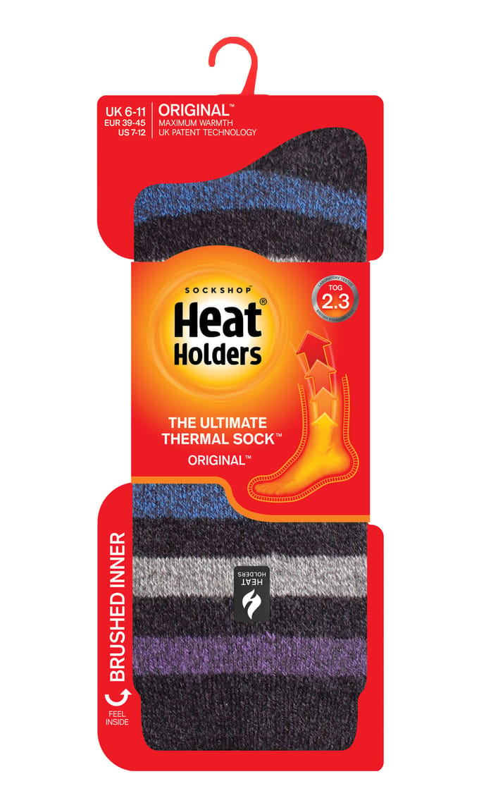 Heat Holders Heren extra dikke warme thermo sokken - Charcoal (Dublin)