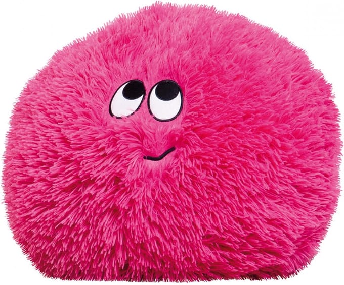 Kussen - Flauschn - Knuffelkussen - Groot - Buddyflauschn - Roze - Ø 50cm - Wasbaar 40ºC -