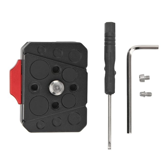 Plaque à dégagement rapide V-Lock Kit d'assemblage V-Lock mini polyvalent et stable pour trépied DSLR black