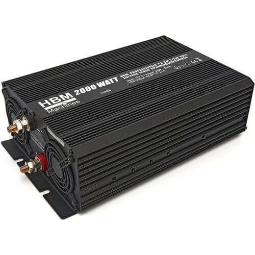 Professionele 12 Volt – 230 Volt Zuivere Sinus Spanningsomvormer 2000 Watt