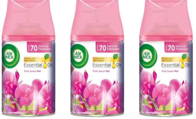 Air Wick - Navulling - Pink Sweet Pea - 3 x 250 ml