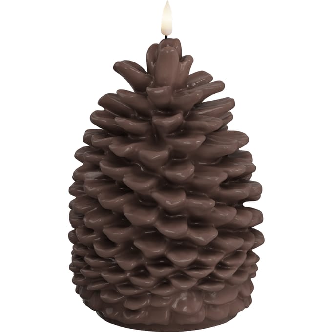 Deluxe homeart led kaars dennenappel pinecone