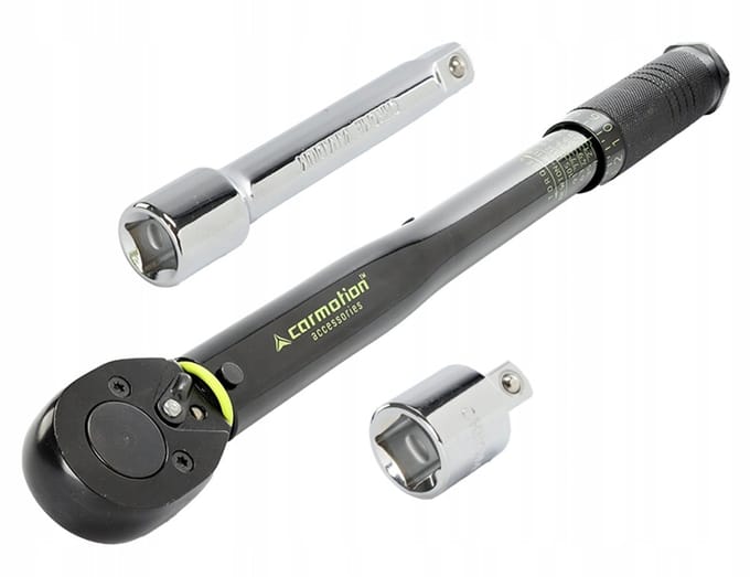 Momentsleutel 28-210 Nm, 1/2" met adapter & verlengstuk