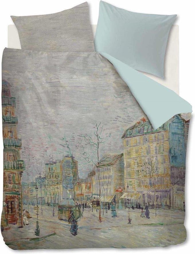Beddinghouse x Van Gogh Museum Boulevard dekbedovertrek - Lits-Jumeaux - 240x200/220 - Grijs